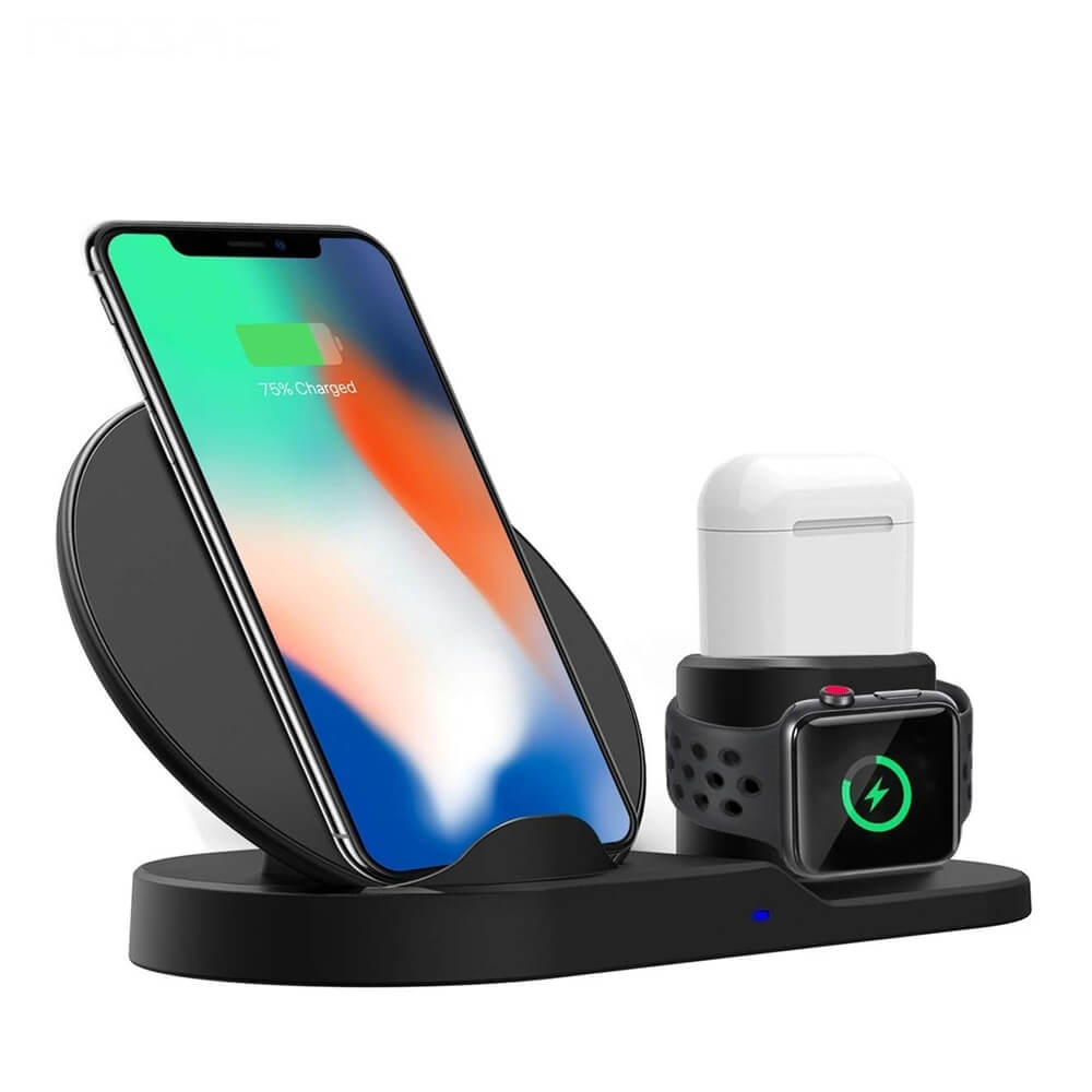 3 In 1 Fast Charging Qi Wireless Charger