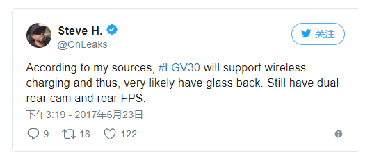 LGV30 will support wireless